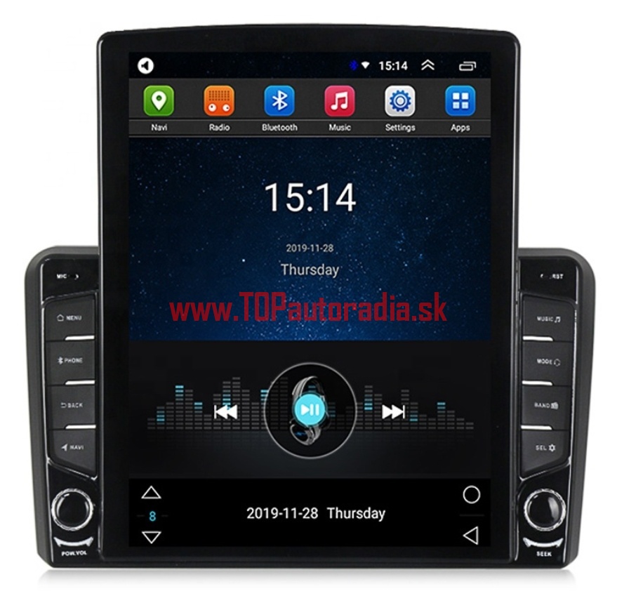 10" Audi A3 AUTORÁDIO ANDROID (2002–2012) s NAVIGÁCIOU_BLUETOOTH_IPS_DSP